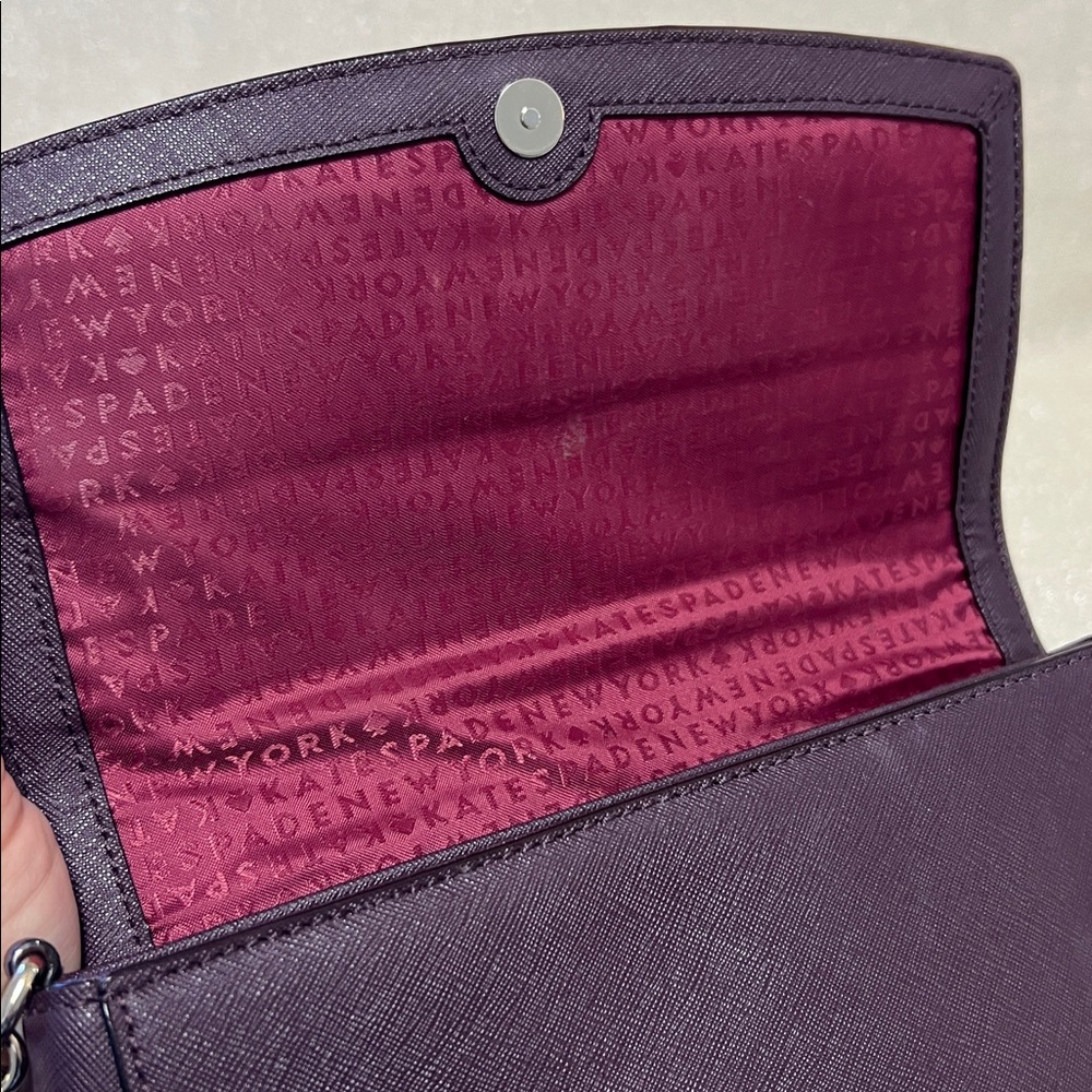 ♠️ Kate Spade Laurel Way Greer Crossbody Bag, Deep Purple - Picture 12 of 12